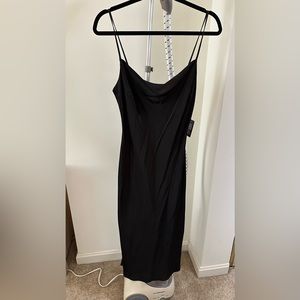Black Cowl neck midi slip dress from Express. NWT. Size small.